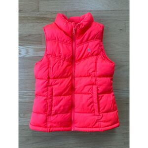Vintage Y2k Old Navy Neon Pink Puffer Ski Vest size Girls size 12/14